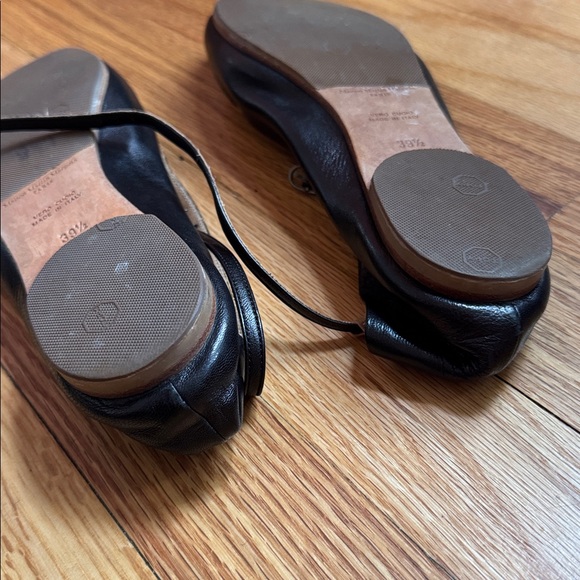 Maison Martin Margiela Line 22 Black Ankle-Strap Ballet Flats 39.5 9.5 - Picture 6 of 6